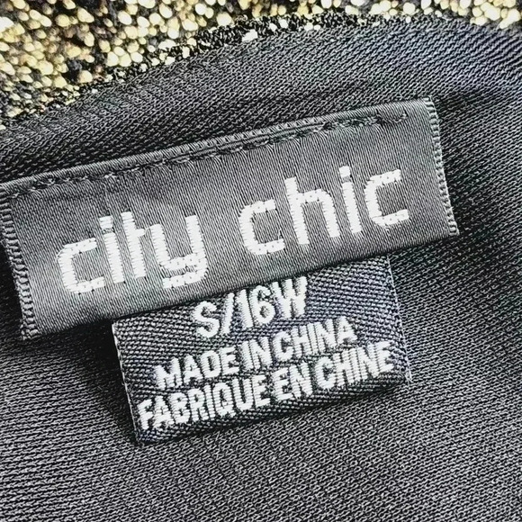 City Chic Strappy Shimmer Midi Sleeveless Sheath Dress Size S/ 16W - Picture 6 of 9